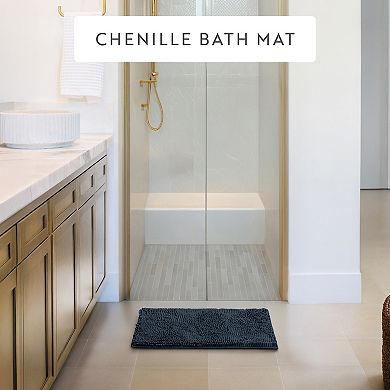 Plush Chenille Bath Mat