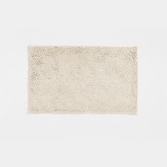 Urban Loft's Plush Bath Mat, Soft and Absorbent Chenille with Skid-Resistant Rubber Backing