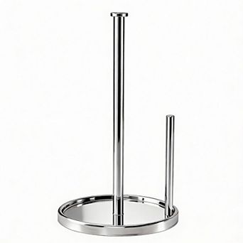 Stainless Steel One-Handed Paper Towel Holder with Weighted Base