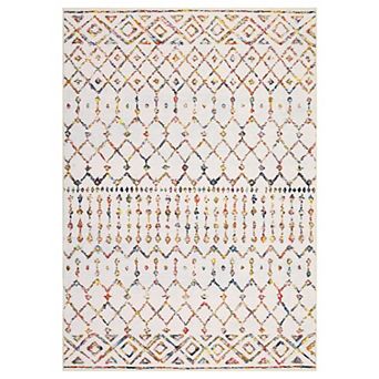 Boho Area Rug Machine Washable Non Shedding Stain Resistant Foldable Floor for Hallway Living Room