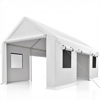 Heavy Duty Carport Canopy with Removable Sidewalls and Reinforced Frame