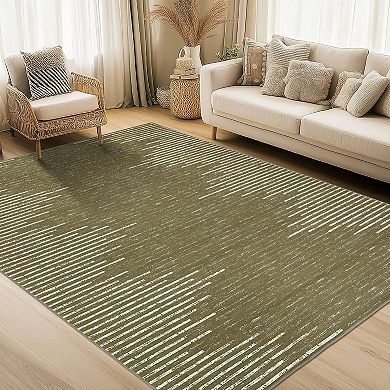 Modern Area Rug Machine Washable Non Slip Non Shedding Stain Resistant Foldable carpet for Hallway