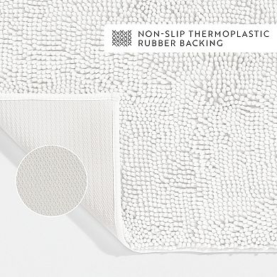 Plush Chenille Bath Mat - 2 Pack