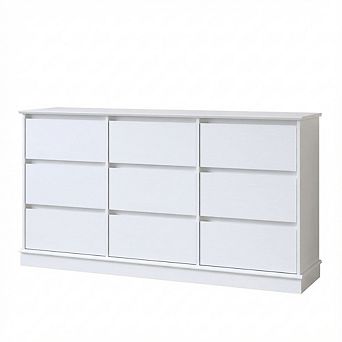 9 Drawer Dresser with Deep Drawers and Wide Top