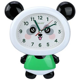 Cute Panda Wall Clock, Cartoon Animal Decorative Clocks Silent Non-Ticking for Home 15x12x1.7 inch