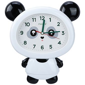 Cute Panda Wall Clock, Cartoon Animal Decorative Clocks Silent Non-Ticking for Home 15x12x1.7 inch