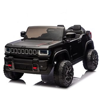 24V Licensed Ride on Car for Big Kids, 2-Seater Electric Truck with Remote, 3 Speeds, Music & Lights
