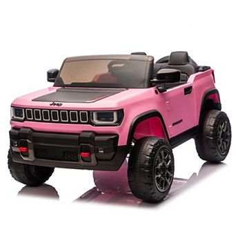 24V Licensed Ride on Car for Big Kids, 2-Seater Electric Truck with Remote, 3 Speeds, Music & Lights
