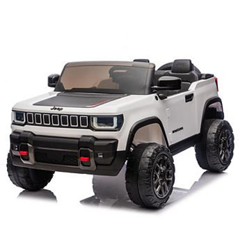 24V Licensed Ride on Car for Big Kids, 2-Seater Electric Truck with Remote, 3 Speeds, Music & Lights