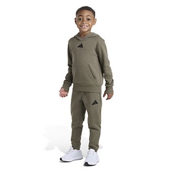 Boys 4-7 adidas 2 pc Essential Fleece Hooded Pullover & Jogger Pants Set