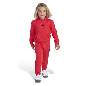 Boys 4-7 adidas 2 pc Essential Fleece Hooded Pullover & Jogger Pants Set