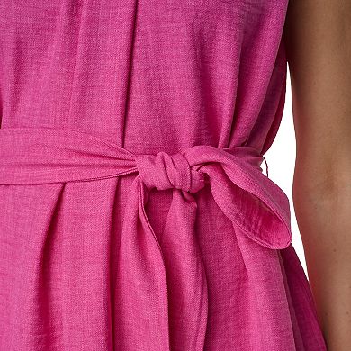 Women's Harper Rose Tie Waist Melange Washer Dress