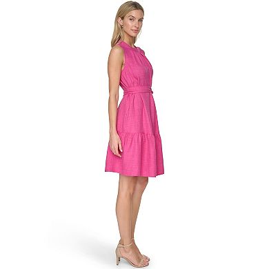 Women's Harper Rose Tie Waist Melange Washer Dress