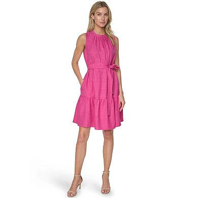 Women's Harper Rose Tie Waist Melange Washer Dress