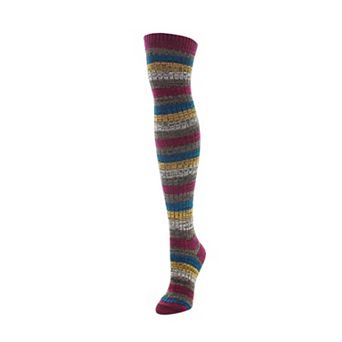Women's Multicolor Stripe Over The Knee Sock
