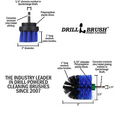 Pool Spin Brush Maintenance Set - Slide - Pond Liner - Hot Tub - Spa - Diving Board - Deck Brush