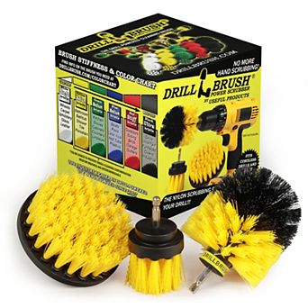 3 pc Bath Tub Scrubbing Kit - Toilet Cleaner - Grout Brush - Shower Cleaner - Tile Cleaning Brush