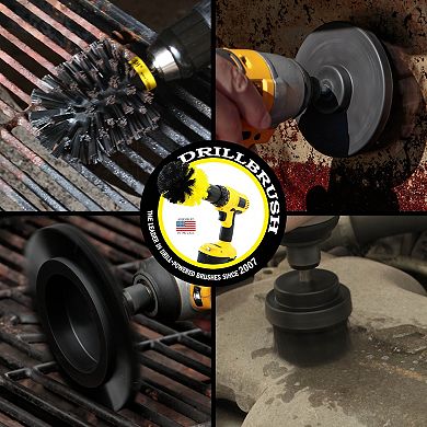 4pc Grill Brush Cleaning Set - Grill Tools - Electric Smokers - Oven Racks - Fireplace Grates