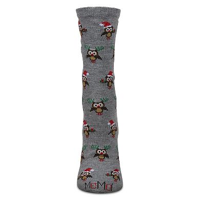 Women's Owl Holiday Crew Socks
