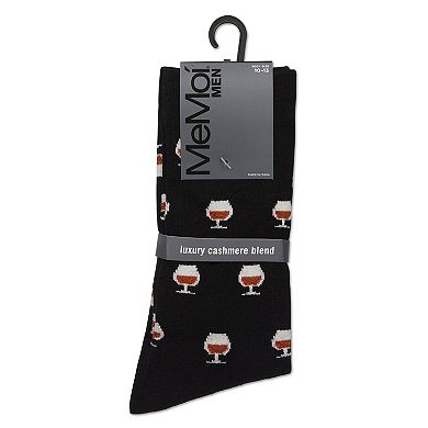 Men's Whiskey Cashmere Crew Socks