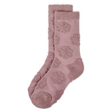 Women's Flower Burst Dimensional Crew Socks