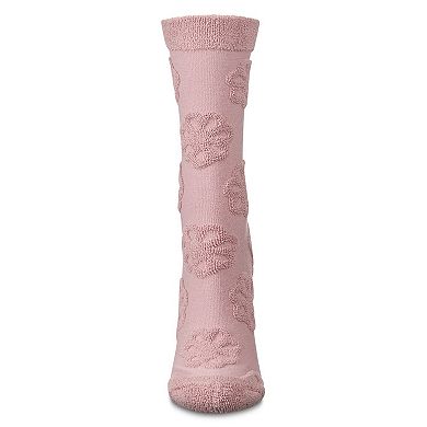 Women's Flower Burst Dimensional Crew Socks