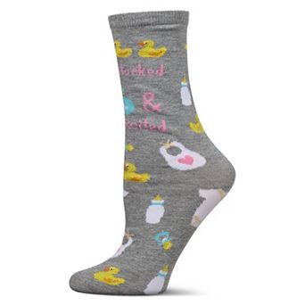 So Storked & Excited Greeting Card Crew Socks
