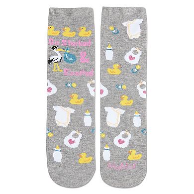So Storked & Excited Greeting Card Crew Socks