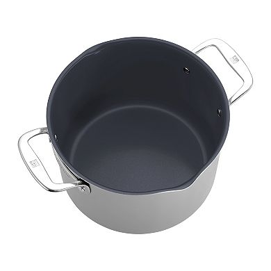 Zwilling Clad Cfx 8-qt Stainless Steel Ceramic Nonstick Stock Pot