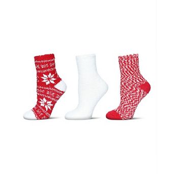 Women's 3 Pair Pack Snowflake Cozy Crew Socks