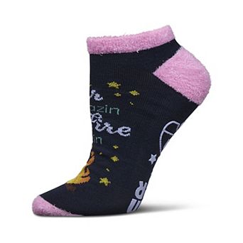 Women's One Happy Glamper Non-skid Low Cut Socks