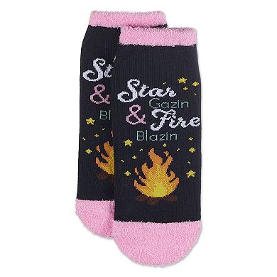 Women's One Happy Glamper Non-skid Low Cut Socks