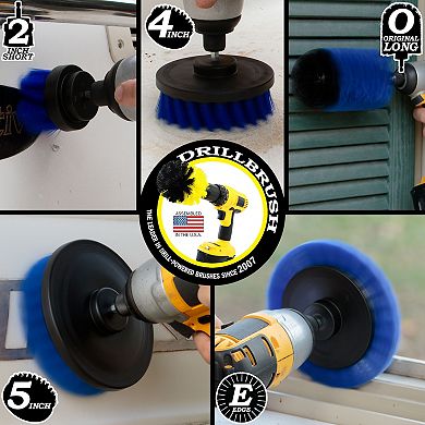 Grout Cleaner Brush Kit - Bathroom Brush Attachment Set - Household Cleaning Set - Bathroom Cleaning