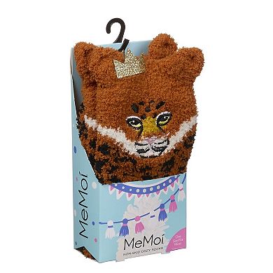 Women's Leopard Embellished Plush Crews