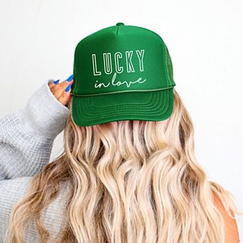 Lucky In Love - Women's Graphic Foam Trucker Hat