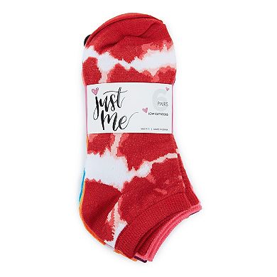 Women's 6 Pair Pack Tie Dye Low Cut Socks