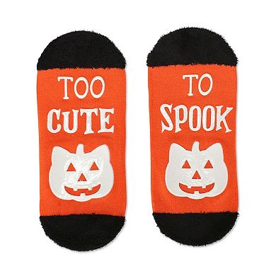 Women's Spooky Cat Low-cut Non-skid Socks