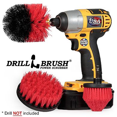 Wood Cleaner - Concrete Cleaner - Deck Brush - Brick Cleaner - Floor Scrub Brush - Stiff Bristle
