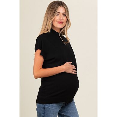 Maternity Mock Neck Knit Top