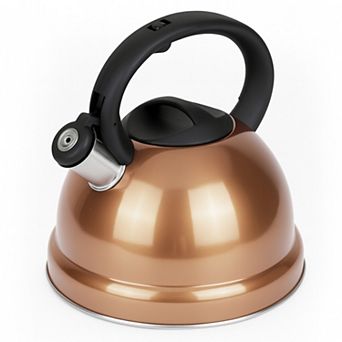 Whistling Tea Kettle, 3-qt Stainless Steel Stove Top Kettle with Cool-Touch Handle, Fast Boil Tea Pot