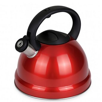 Whistling Tea Kettle, 3-qt Stainless Steel Stove Top Kettle with Cool-Touch Handle, Fast Boil Tea Pot