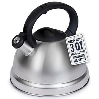 Whistling Tea Kettle, 3-qt Stainless Steel Stove Top Kettle with Cool-Touch Handle, Fast Boil Tea Pot