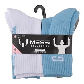 Boys 4-20 Messi 6-Pack GOAT Crew Socks