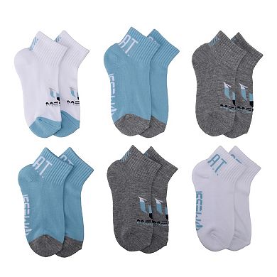 Boys 4-20 Messi 6-Pack GOAT Cushioned Quarter Socks