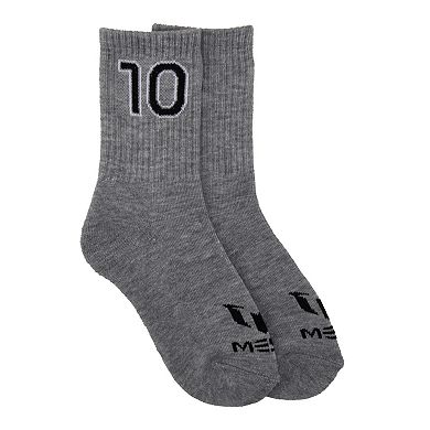 Boys 4-20 Messi 6-Pack Lockup Cushioned Crew Socks