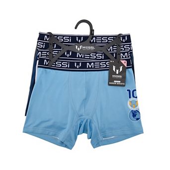 Boys 4-20 Messi 4-Pack Stretch Boxer Briefs