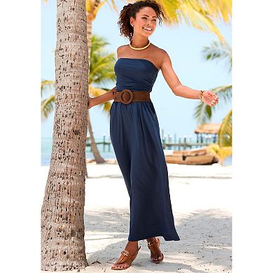 Lascana Women's Wide Suede Waist Belt, Camel, Size S