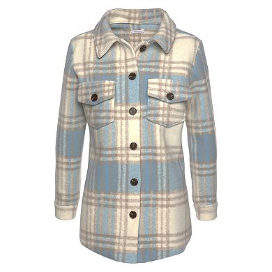 Lascana Women's Plaid Shirt Jacket