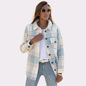 Lascana Women's Plaid Shirt Jacket