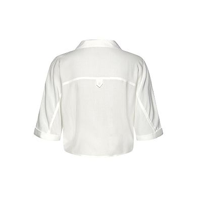 Lascana Women's Tie Front Blouse